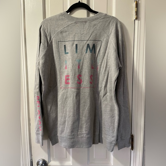 Peloton Grey and Pink Limitless Sweatshirt EUC - Picture 2 of 5